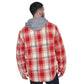 FRESNO STATE BULLDOGS MEN'S FULLBACK PLAID HOODED JACKET