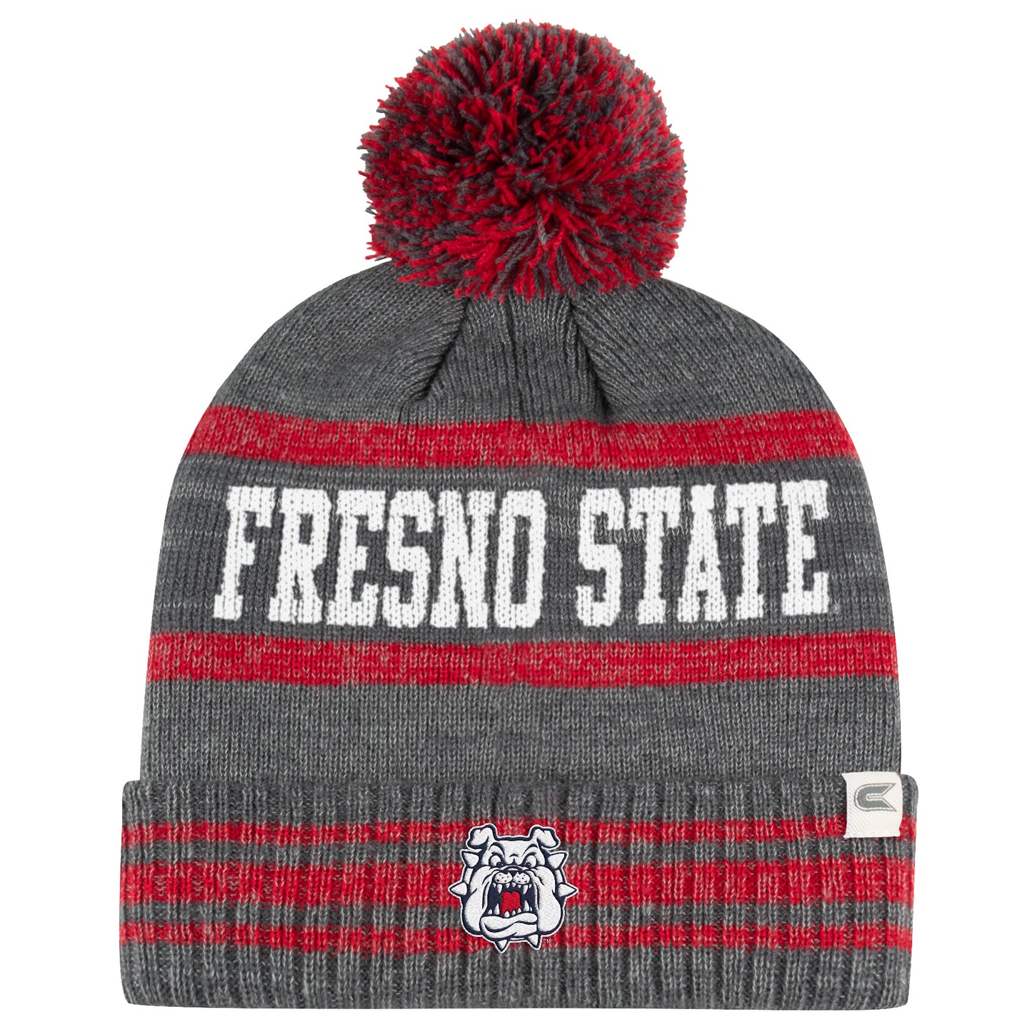 GORRO DE PUNTO CON POM DE FRESNO STATE BULLDOGS NEVER STOP