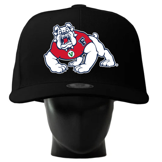 FRESNO STATE BULLDOGS NOGGIN OVERSIZED HAT - BLACK