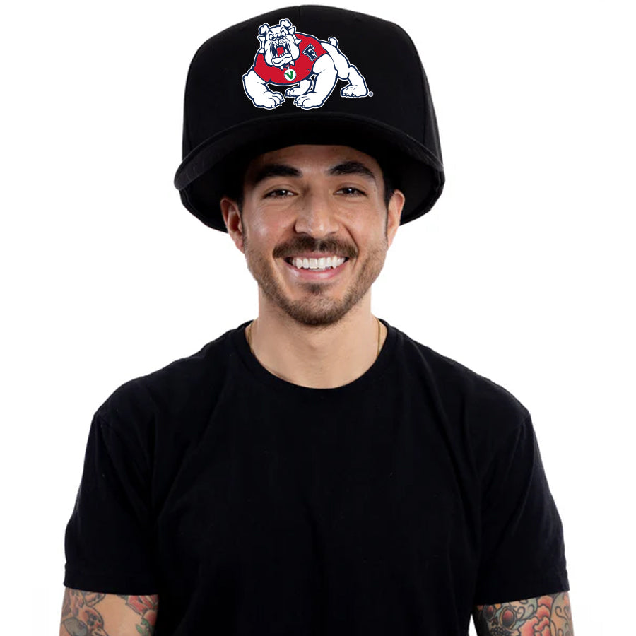 FRESNO STATE BULLDOGS NOGGIN OVERSIZED HAT - BLACK