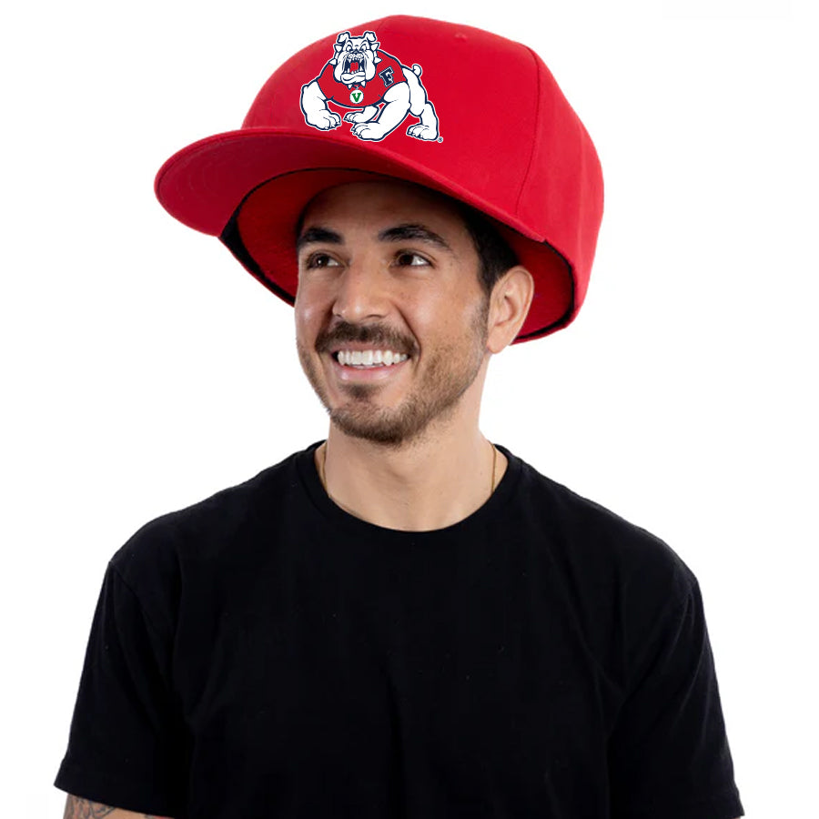 FRESNO STATE BULLDOGS NOGGIN OVERSIZED HAT - RED