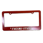 FRESNO STATE BULLDOGS 2PC LICENSE PLATE FRAME - RED