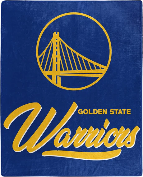 GOLDEN STATE WARRIORS SIGNATURE 50"X60" RASCHEL THROW BLANKET