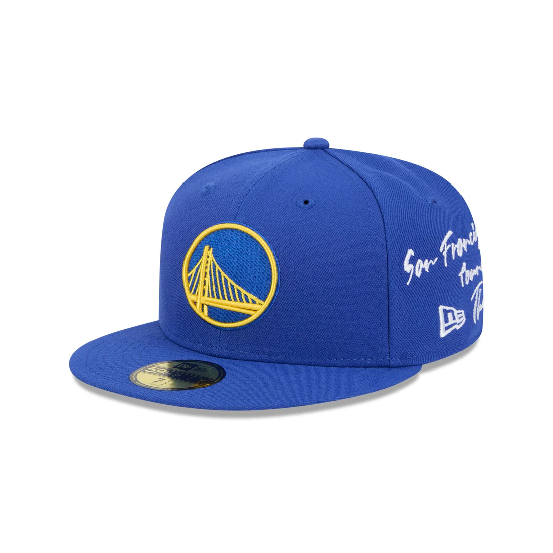 GOLDEN STATE WARRIORS TEAM VERBIAGE 59FIFTY FITTED HAT - BLUE