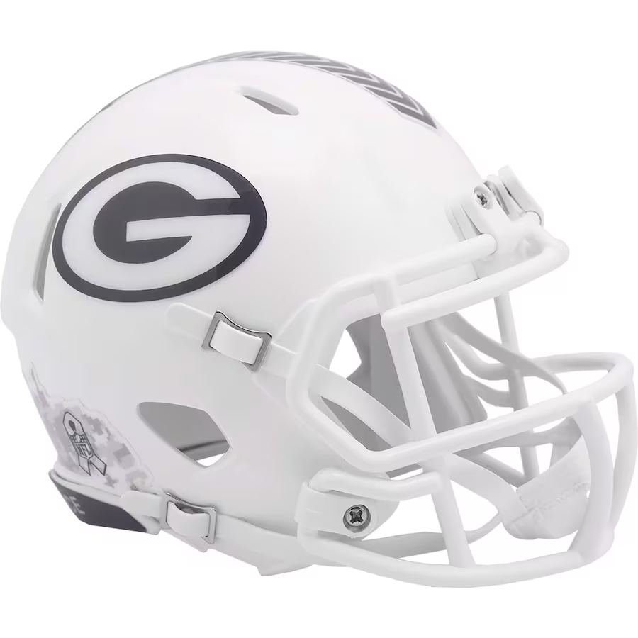 GREEN BAY PACKERS 2024 NFL SALUTE TO SERVICE RIDDELL MINI HELMET