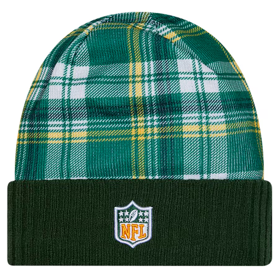 GREEN BAY PACKERS 2024 NFL SIDELINE STATEMENT CUFFED KNIT BEANIE - GREEN