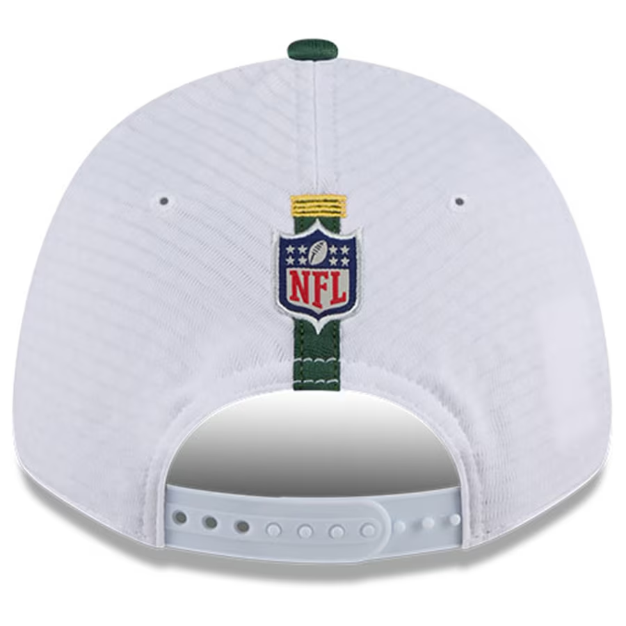 GREEN BAY PACKERS 2024 NFL TRAINING CAMP 9FORTY-STRETCH SNAP HAT - WHITE