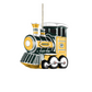 GREEN BAY PACKERS BLOWN GLASS TRAIN ORNAMENT