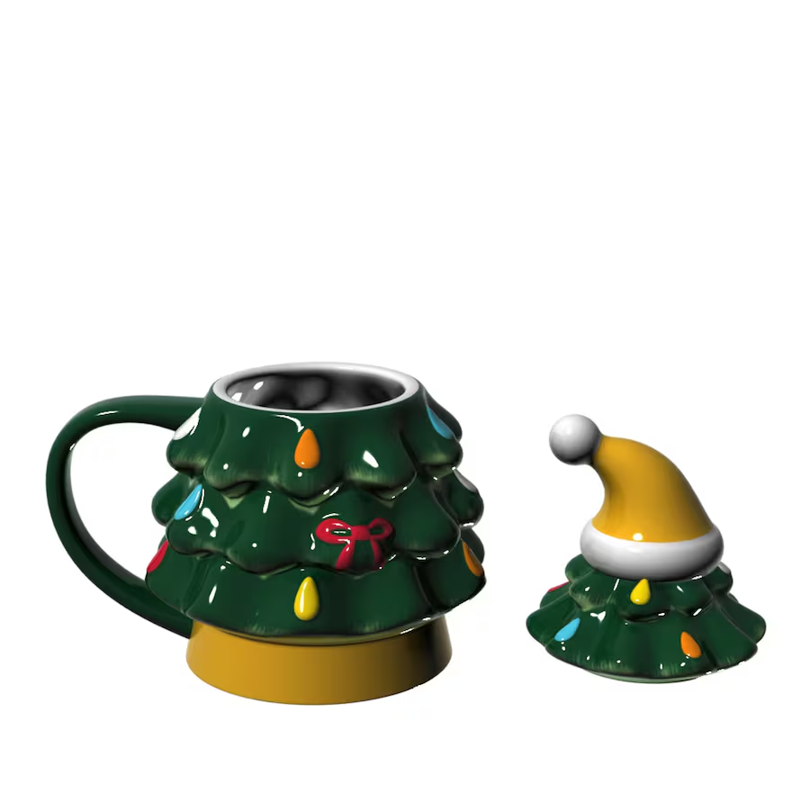 GREEN BAY PACKERS HOLIDAY 14 OZ CHRISTMAS TREE CUP GIFT SET