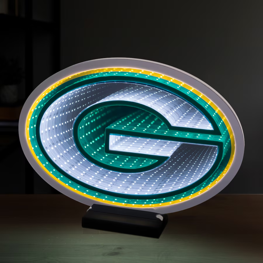 GREEN BAY PACKERS LED INFINITY LOGO LIGHT