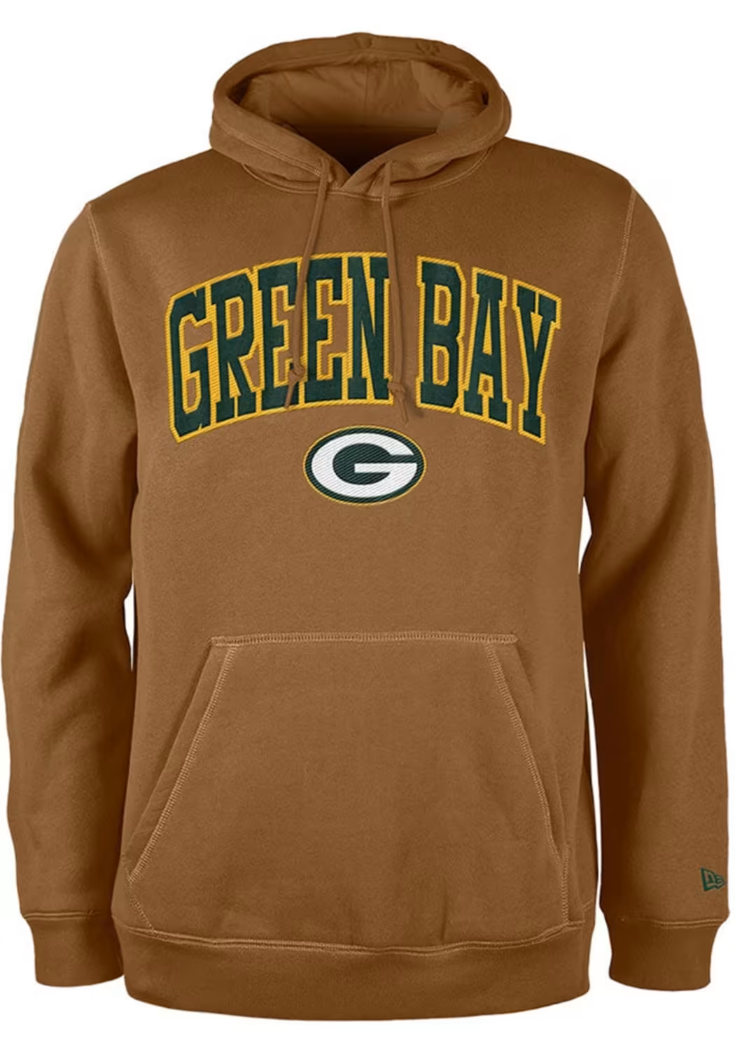 GREEN BAY PACKERS MEN'S COLOR PACK PULLOVER HOODED SWEATSHIRT - LIGHT BRONZE