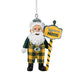 GREEN BAY PACKERS SANTA OVERALLS ORNAMENT