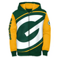 GREEN BAY PACKERS YOUTH POSTER BOARD FULL -ZIP HOODED SWEATSHIRT