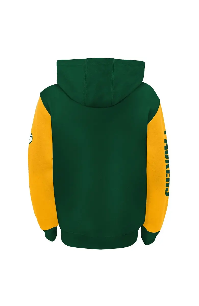 Green bay packers full zip hooded sweatshirt best sale