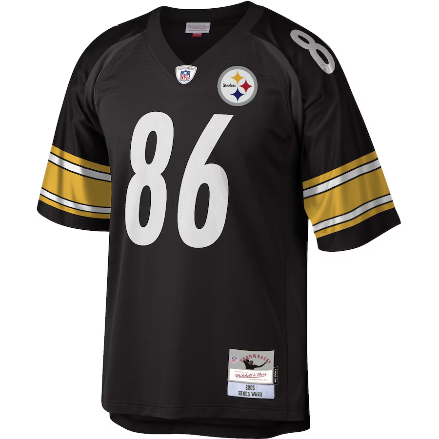 HINES WARD STEELERS MEN'S MITCHELL & NESS PREMIER JERSEY