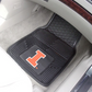 ILLINOIS ILLINI VINYL CAR MAT SET