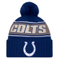 INDIANAPOLIS COLTS 2024 NFL SIDELINE CUFFED KNIT BEANIE WITH POM - BLUE