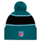 JACKSONVILLE JAGUARS 2024 NFL SIDELINE CUFFED KNIT BEANIE WITH POM - GREEN