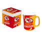 KANSAS CITY CHIEFS 14OZ CERAMIC MUG WITH MATCHING BOX