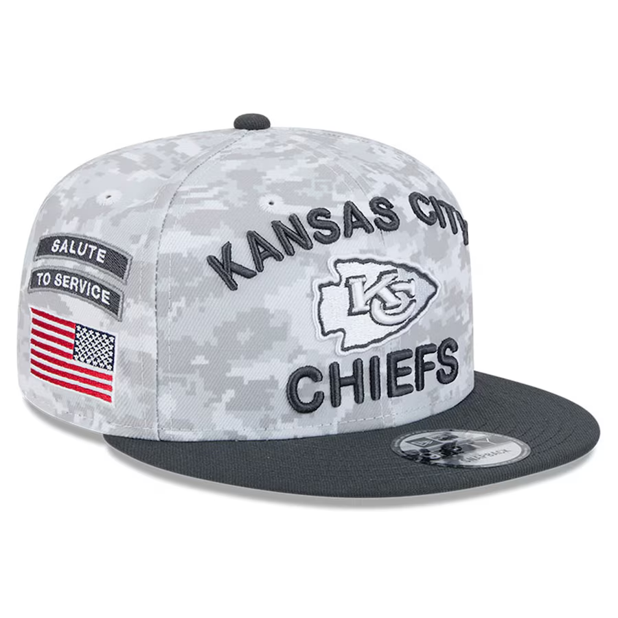 KANSAS CITY CHIEFS 2024 NFL SALUTE TO SERVICE 9FIFTY SNAPBACK HAT