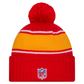 KANSAS CITY CHIEFS 2024 NFL SIDELINE CUFFED KNIT BEANIE WITH POM - RED