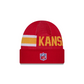 KANSAS CITY CHIEFS 2024 NFL SIDELINE WEATHER TECH CUFFED KNIT BEANIE