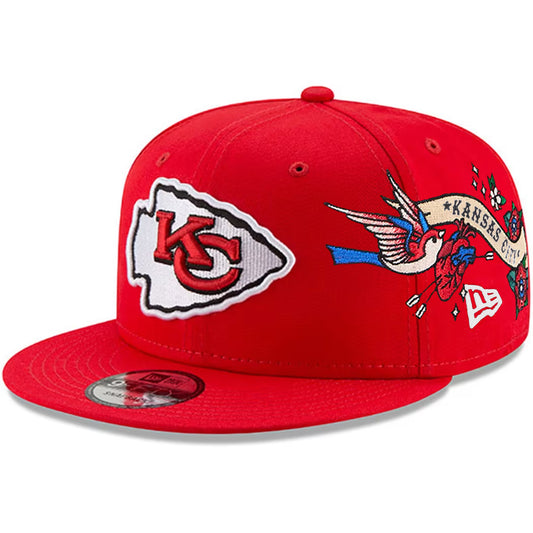 KANSAS CITY CHIEFS CITY ART 9FIFTY SNAPBACK - RED