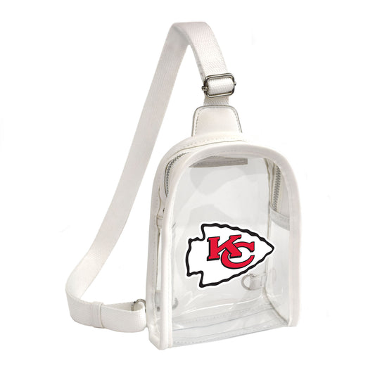 KANSAS CITY CHIEFS CLEAR STADIUM MINI SLING BAG