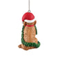 KANSAS CITY CHIEFS DOG WITH GARLAND ORNAMENT