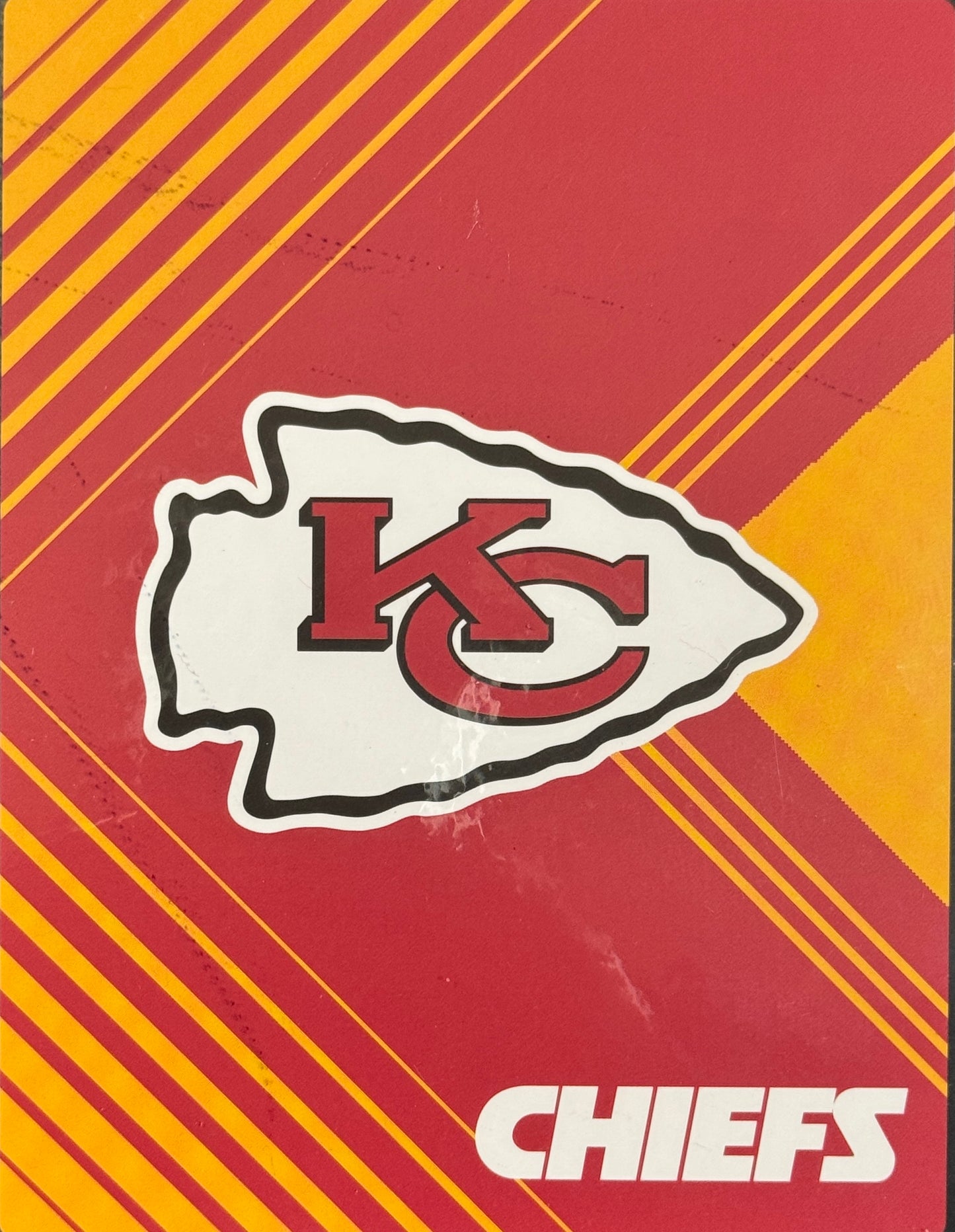 KANSAS CITY CHIEFS LOGO BRANDS 60"X80" RASCHEL BLANKET