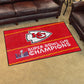 KANSAS CITY CHIEFS SUPER BOWL LVIII CHAMPIONS 4' X 6' PLUSH RUG