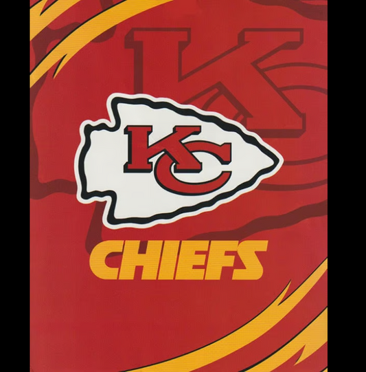 KANSAS CITY CHIEFS TEAM KING SIZE 86" X 96" BLANKET