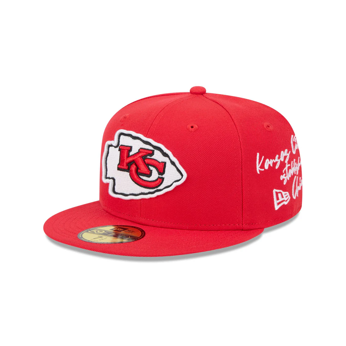 KANSAS CITY CHIEFS TEAM VERBIAGE 59FIFTY FITTED HAT - RED