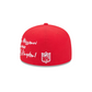 KANSAS CITY CHIEFS TEAM VERBIAGE 59FIFTY FITTED HAT - RED