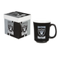 LAS VEGAS RAIDERS 14OZ CERAMIC MUG WITH MATCHING BOX