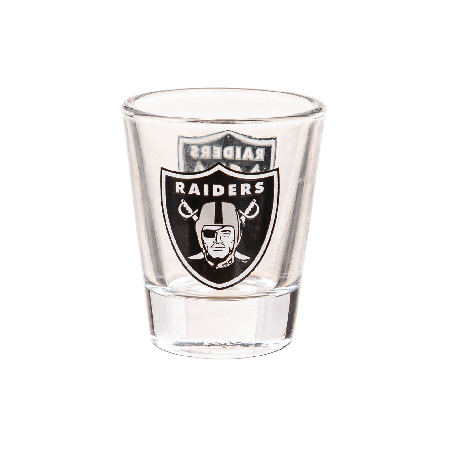 LAS VEGAS RAIDERS 2 OZ. TEAM SHOT GLASS - GLASS