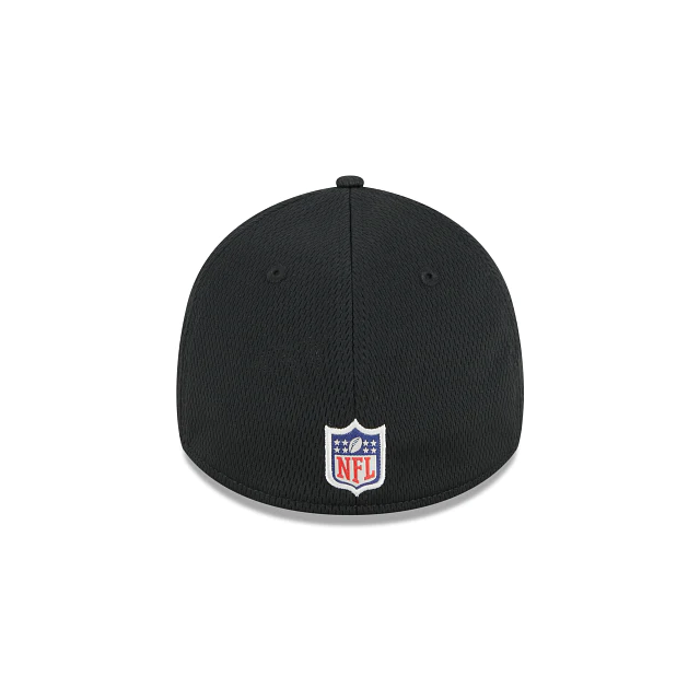 Las Vegas Raiders New Era 2023 NFL Training Camp Black 39THIRTY Flex Fit Hat, S/M / Black