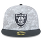 LAS VEGAS RAIDERS 2024 NFL SALUTE TO SERVICE 59FIFTY FITTED HAT