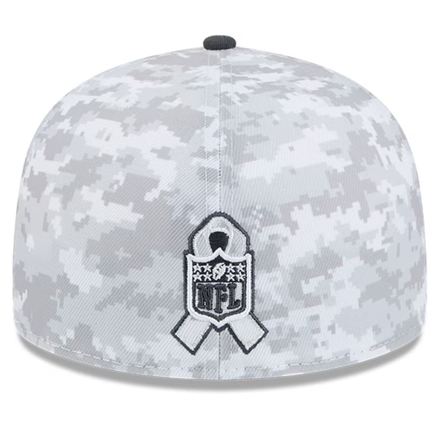 LAS VEGAS RAIDERS 2024 NFL SALUTE TO SERVICE 59FIFTY FITTED HAT