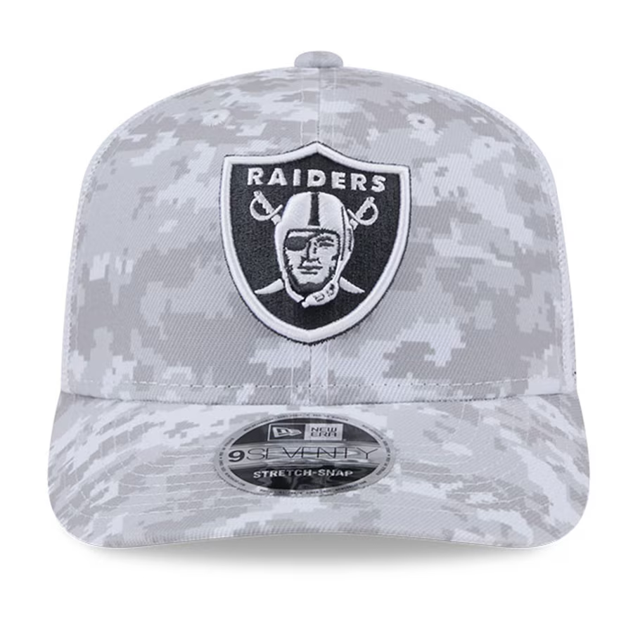 LAS VEGAS RAIDERS 2024 NFL SALUTE TO SERVICE 9SEVENTY STRETCH-SNAPBACK HAT