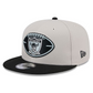 LAS VEGAS RAIDERS 2024 NFL SIDELINE HISTORIC 9FIFTY SNAPBACK HAT - STONE/BLACK