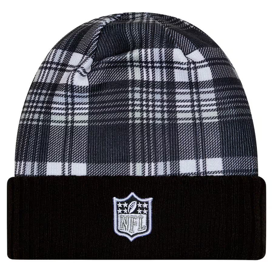 LAS VEGAS RAIDERS 2024 NFL SIDELINE STATEMENT CUFFED KNIT BEANIE - BLACK