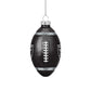 LAS VEGAS RAIDERS BLOWN GLASS FOOTBALL ORNAMENT