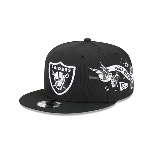 LAS VEGAS RAIDERS CITY ART 9FIFTY SNAPBACK - BLACK/WHITE