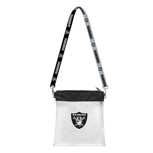 LAS VEGAS RAIDERS CLEAR STADIUM PATTERN STRAP BAG