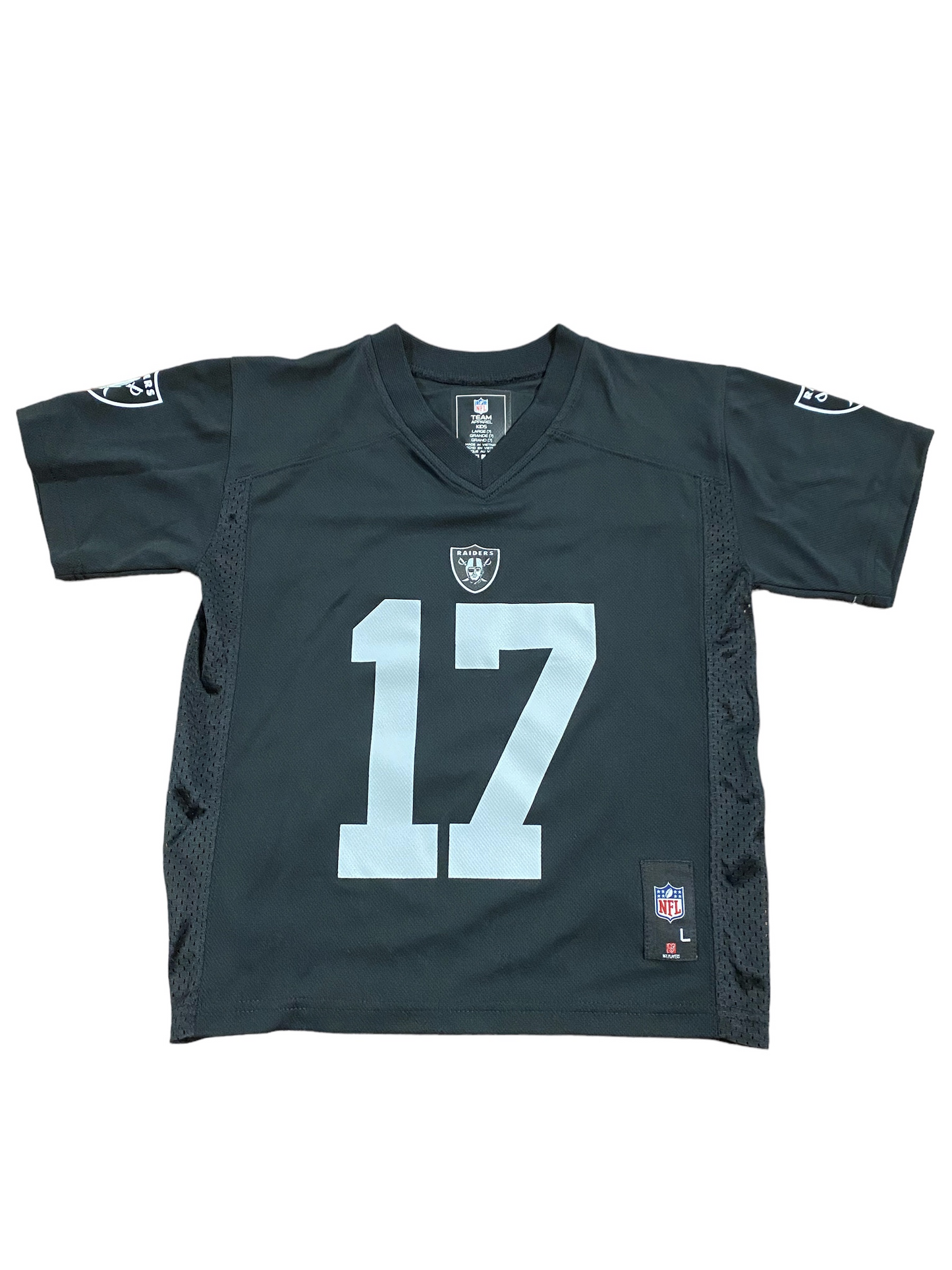 LAS VEGAS RAIDERS DAVANTE ADAMS YOUTH MID TIER JERSEY - BLACK