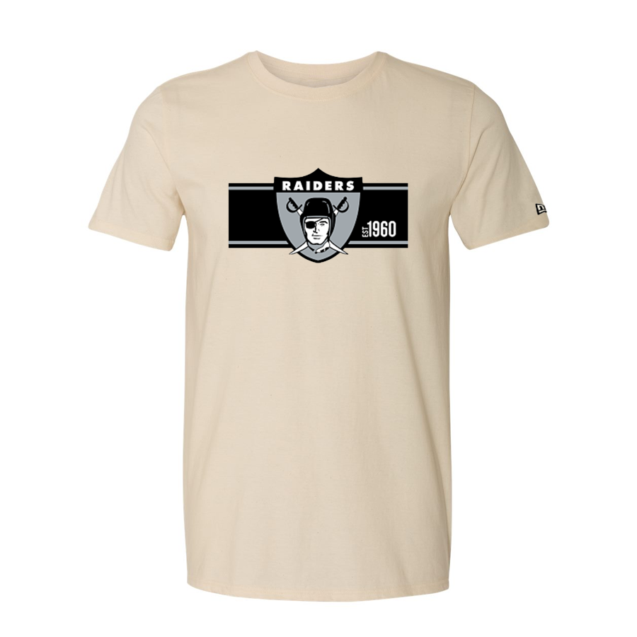 Men's New Era Cream/Black Las Vegas Raiders 2023 Sideline Historic
