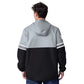 LAS VEGAS RAIDERS MEN'S BATTER UP HALF ZIP HOODED PULLOVER JACKET