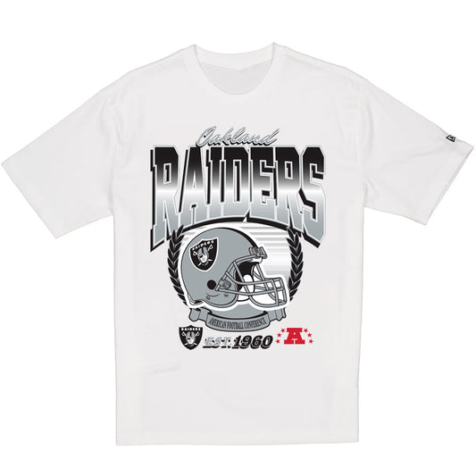 LAS VEGAS RAIDERS MEN'S NEW ERA RETRO OVERSIZED T-SHIRT