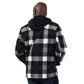 LAS VEGAS RAIDERS MEN'S PLAID FULL-ZIP HOODIE JACKET